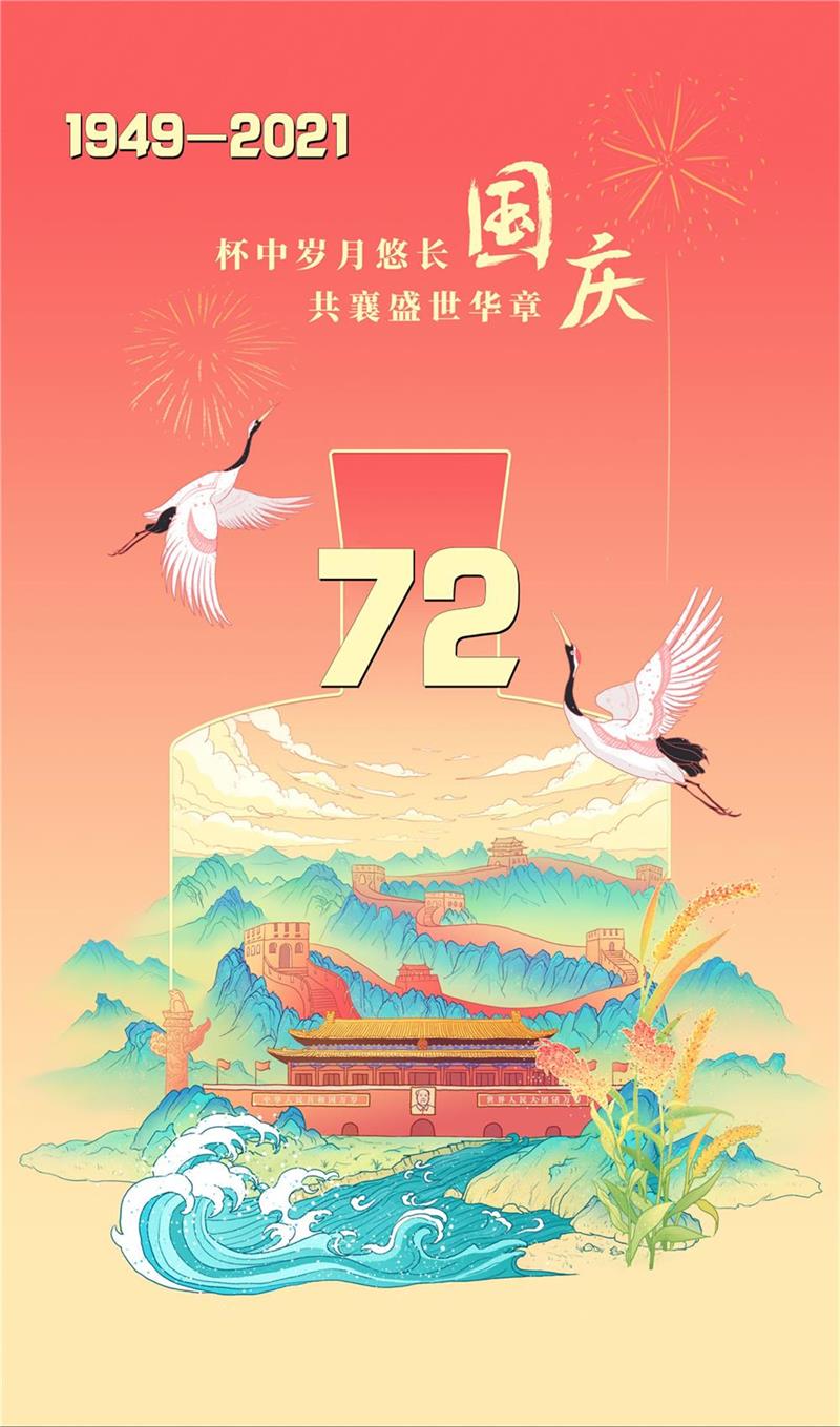 山河壮丽，岁月峥嵘，祝福我们的国家繁荣富强！